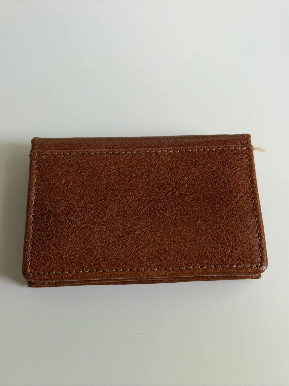 margot Brown Leather Slim Card Wallet
